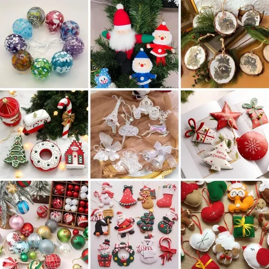 Wholesale Price Customized Xmas Tree Decorations Plush Fabric Ceramic Plastic Resin Metal Glass Wooden Polyresin Personalized Custom Christmas Ornament Factory