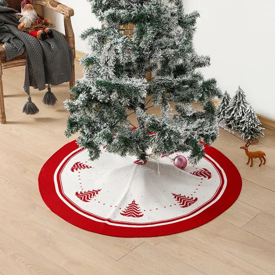 Snowflake Elk Plush Tree Tree Skirt Light up Christmas Figure Tree Skirt
