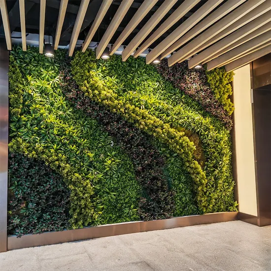 New Design Artificial Wall Hangings Green Plants Wall Panels for Decoration