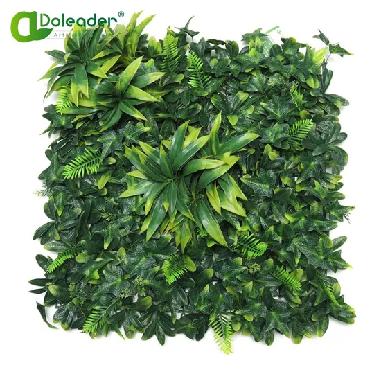 Doleader High Quality Factory Wholesale 1m*1m Artificial Grass Artificial Plant Wall for Green Wall Garden Decoration Indoor and Outdoor