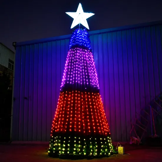 Christmas Decorations Outdoor RGB Pixel Lighting Large Commercial Christmas Tree