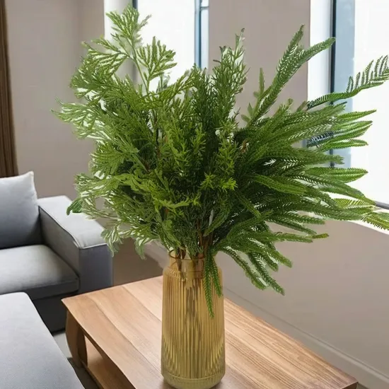 Wholesale Pine Stems Touch Soft Green Plant Home Decor