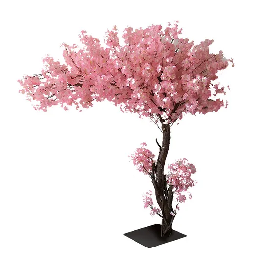 Indoor Outdoor Customized Size Sakura Table Big Artificial Pink Cherry Blossom Tree for Wedding Decor