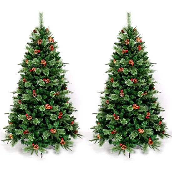 Yiwu Artificial Christmas Tree Factroy Direct Sale Green PVC Hinged Structure 120cm Christmas Tree