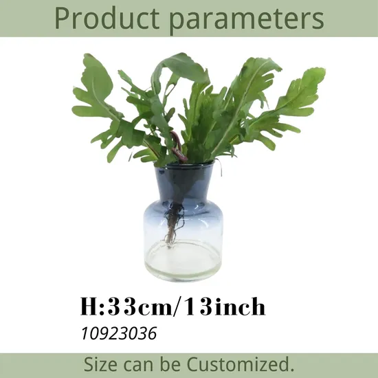 Artificial Decorative Plant Fixed in Resin Water Artificial Fern Plant