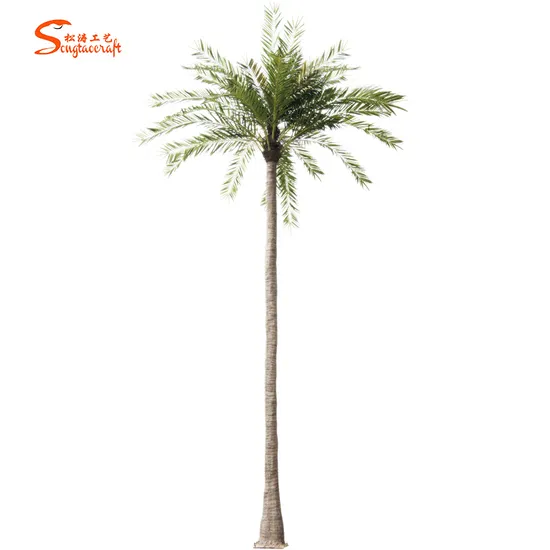 Promotional Artificial Plant Glass Fiber Artificial Coconut Tree Outdoor Customized Artificial Plant Palm Tree