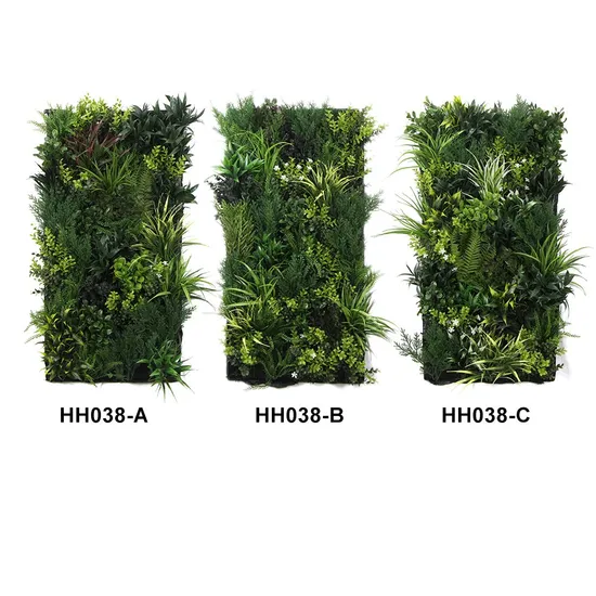 Decorative 50*100 Cm Plastic Eco-Friendly Green Artificial Plant Wall for Indoor Banquet Decoration
