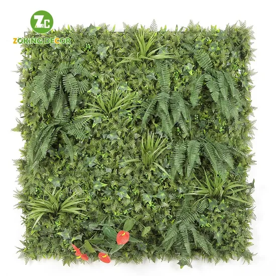 Zc Outdoor Party Decoration Faux Foliage Artificial Privacy Hedge Boxwood Green Grass Wall for Garden Backdrop