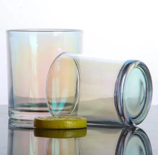 Stained Glass Empty DIY Indoor Bedroom Decoration Candle Holder Scented Glass Jar