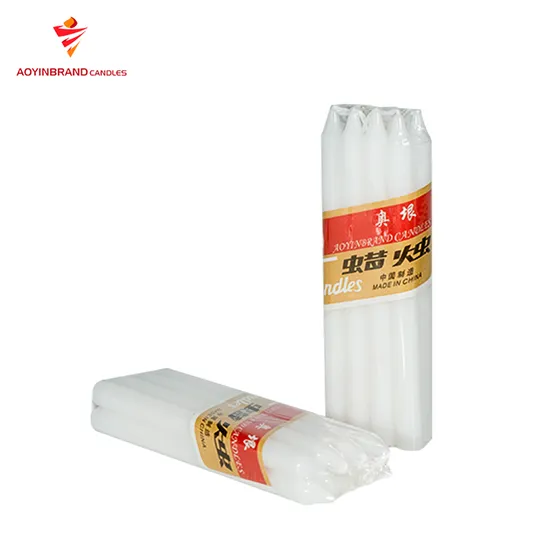 Wholesale White Candles Africa Wax Bougies 18g Velas Stick Pillar Decorative Household Candles