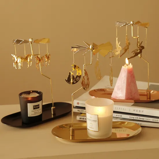 Tray Rotating Candle Holder