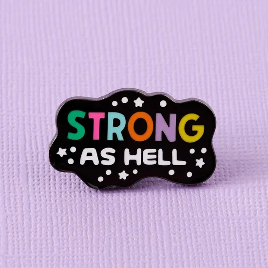 Enamel Pins Manufacture Personalize Creative Cute Anime Colorful Lapel Pin Enamel Word Pin
