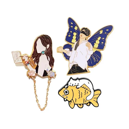 Factory Price Custom Little Prince Pin Badge Cartoon Anime Enamel Metal Badge