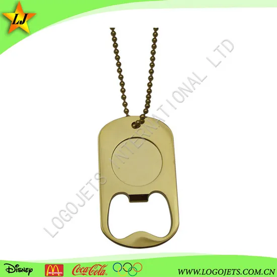 Custom Logo Personalized ID Metal Dog Tag with Ballchain