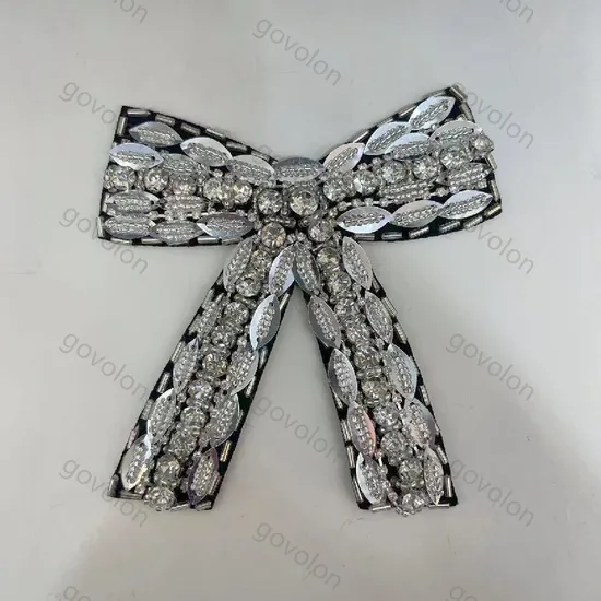 Stylish Rhinestone and Sequin Custom Patch for Clothing