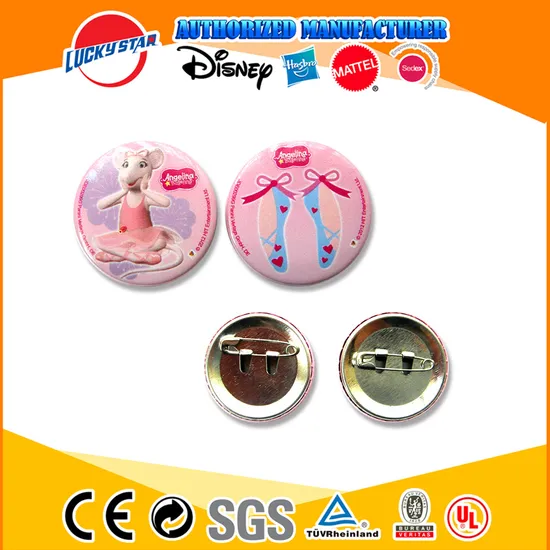 Customized Metal Badge Angelina Badge Souvenir Set Promotion Gifts