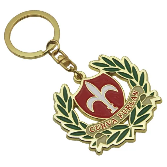China Supplier Wholesale Price Custom Logo Metal Keychain Souvenir Gift