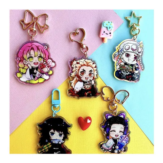 Custom Anime Keychain About Demon Slayer Anime Character Acrylic Keychain