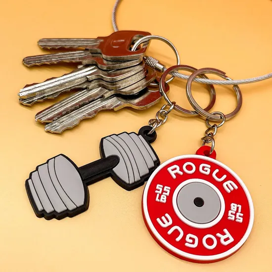 2025 New Supplier Custom 2D PVC Sport Keychain Basketball Key Chains Football Soccer Keychains Wholesale in Bulk