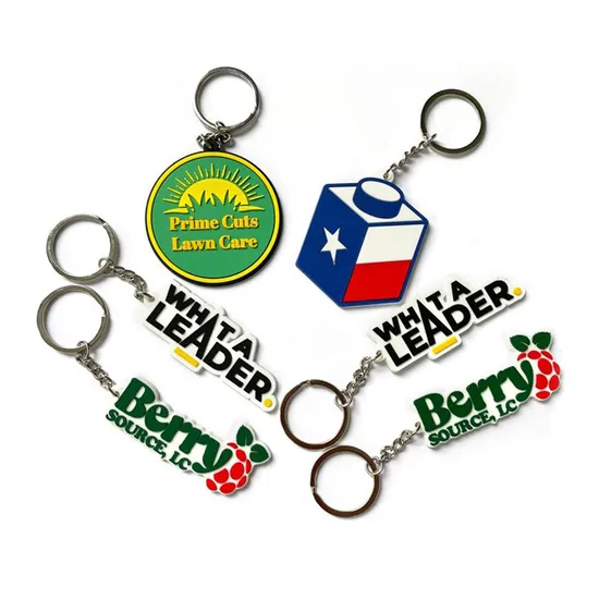 Personalized Design Custom 2D 3D Soft PVC Keychain Logo Soft Rubber Key Chains Silicone Keyring Rubber Customized Keychain