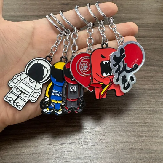 Unique Design Custom Car Modification Metal Enamel Car Keychain Jdm Keychain