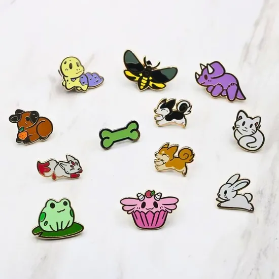 Wholesale Cute Anime Lapel Pins Logo Pin Metal Badge Manufacturer Custom