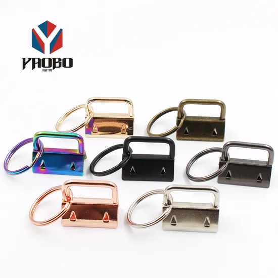 Wholesale Metal Key Fob Hardware Key Ring for Keychains and Accessories