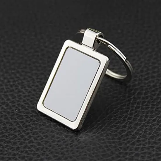 Wholesale Custom design Logo Engrave Metal 3D Sublimation Keychain in Bulk Parts Metal Souvenir Custom Blank Keychain