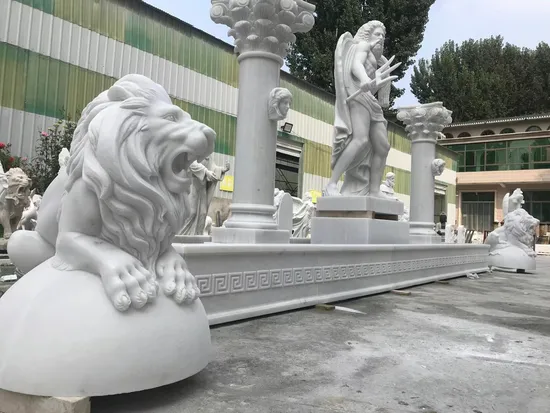 High Quality White Marble Fountain for Park Garden