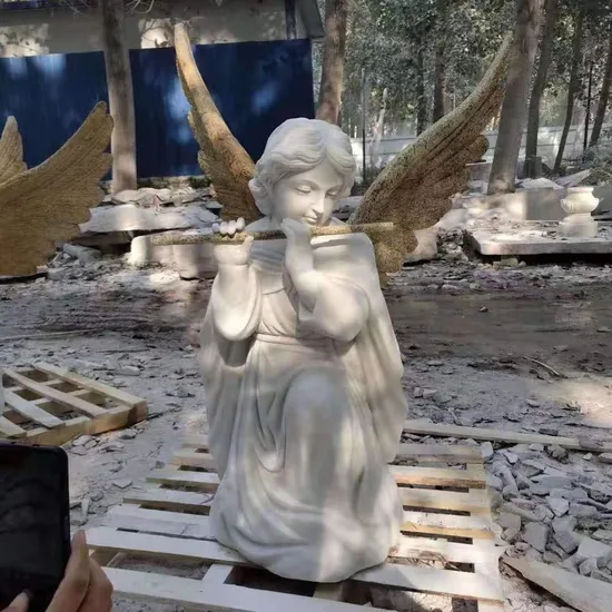 Fancy Customized Large Outdoor Garden Hand Carved Stone White Marble Trevi Water Fountain with Figure Horse Statues