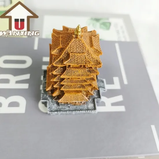 Wholesale Custom High-Quality Yellow Crane Tower Home Decoration Resin Material Crafts