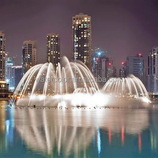 304 Stainless Steel Dancing Fountain System Pond Floating Music Fountains Outdoor Lake