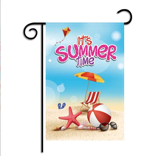 Wholesale Double Sided Holiday Decorations Polyester Spring Seasonal Flag