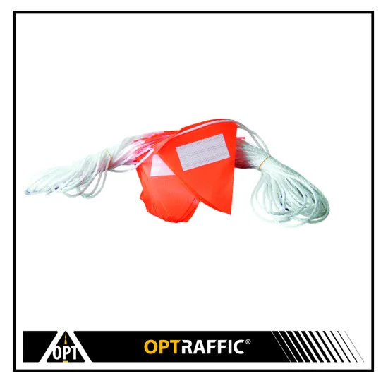 20A Warning Flag Rope Traffic Safety Control Triangle Pennant Flag Line