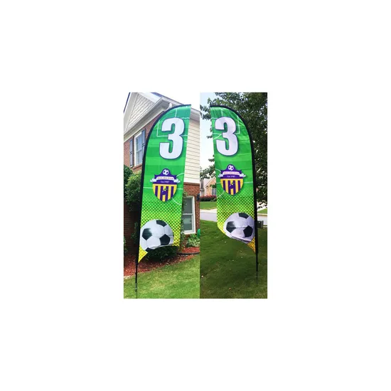9′ Blade Wing Flag Kit, Double Sided Print