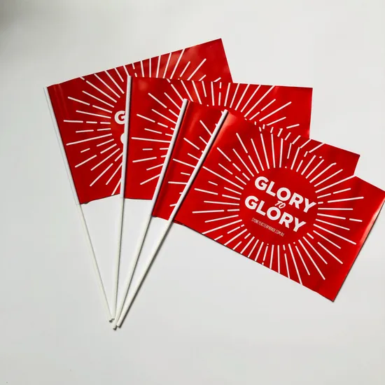 Cheerful Handheld Flags for Sports Events and Horse Racing