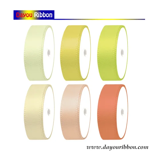 Wholesale 6mm-50mm Polyester Satin Ribbon Custom Silk Ribbon Color Decoration-Dy05001