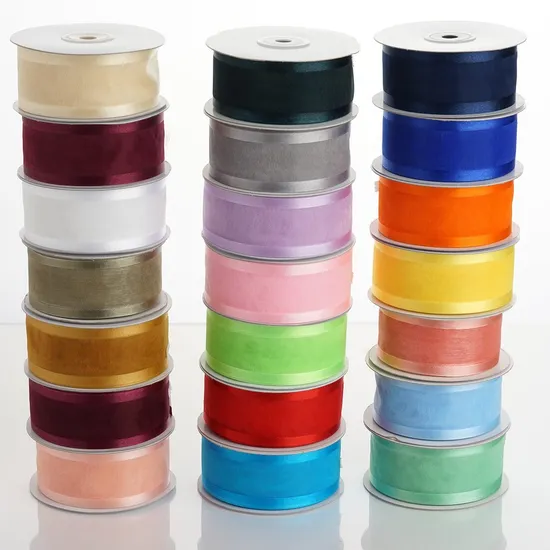 Wholesale Luxury Cheap 1 Inch Wide Teal Satin Ribbon Sash, Pink Satin Ribbon