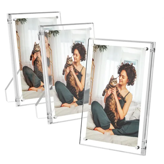 Magnetic Acrylic Photo Frame for Home Office Display