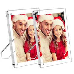Frameless 5X7 Inch Magnetic Acrylic Photo Frame for Desktop Frameless 5X7 Inch Magnetic Acrylic Photo Frame for Desktop