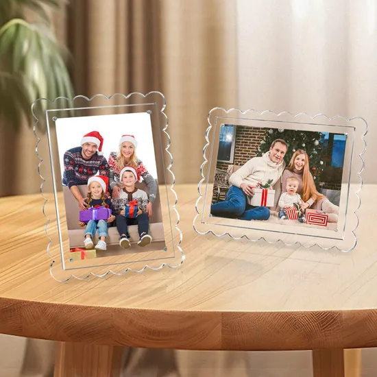 Stylish Acrylic Magnetic Photo Frame for Home and Office Decor