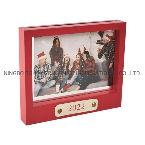Christmas Ornament Picture Family Wooden Photo Frame