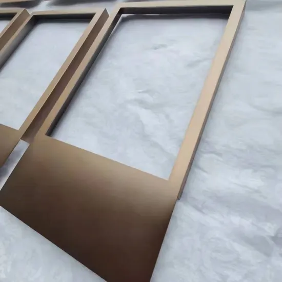 Stainless Steel Decoration Photo Frame in PVD Bronze Color