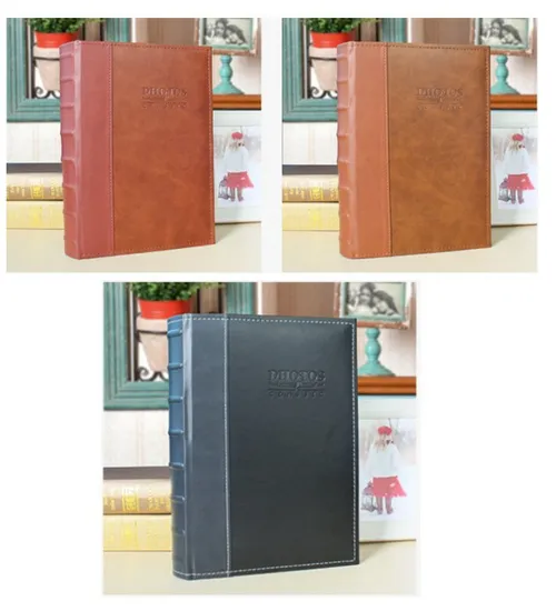 Custom PU Luxury Leather Photo Picture Photo Album with Logo and Designs