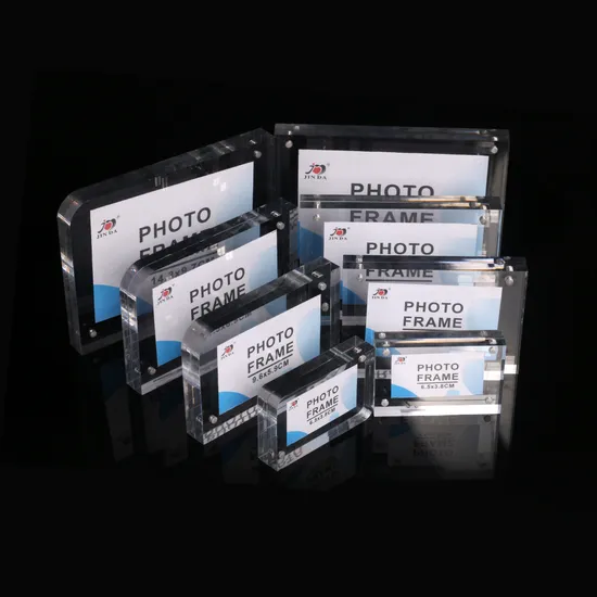 High Clear Acrylic Photo Frame Wholesale Double Sided Frameless Magnetic Photo Frame Picture Desktop Display