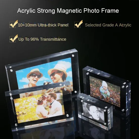 Wholesale Acrylic Photo Frames for Placing Photos in Bedrooms with Magnetic