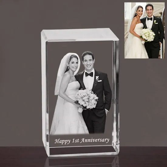 Wholesale Personalized 2D/3D Crystal Photo Frame - Laser Etched Gifts