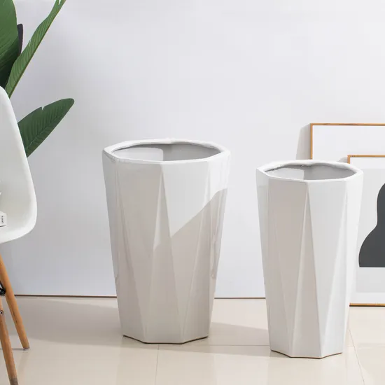 Home Decoration Flower Pot Plant Nursery Pot Ceramic Effect Indoor Outdoor Flowerpot