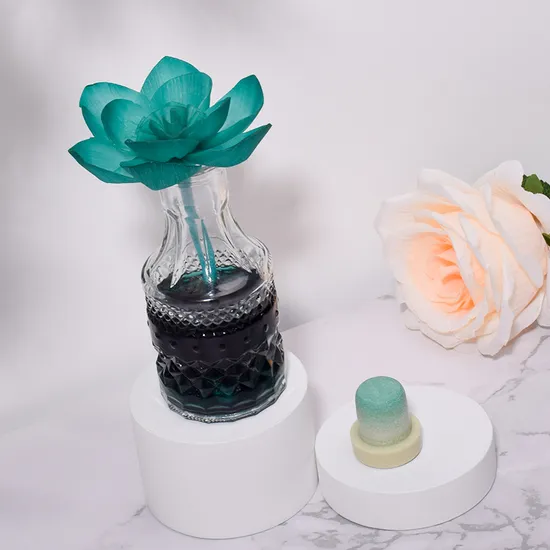 Wholesale Handmade Customized Color & Size Wood Flower Fragrance Diffuser for Home Scent