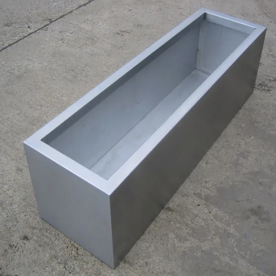 Powder Coating Custom Colour Rectangular Metal Home Decoration Planters
